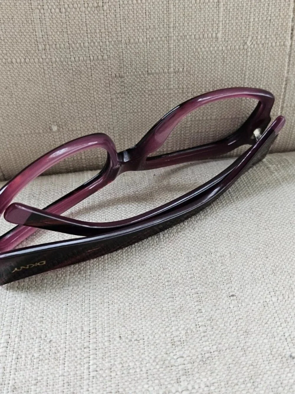 Vintage DKNY Women Eyeglasses Frame Purple/Brown Tone Eyewear Glasses DY4048